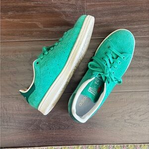 Men’s Stan Smith Adidas Vibrant Green Suede Sneakers